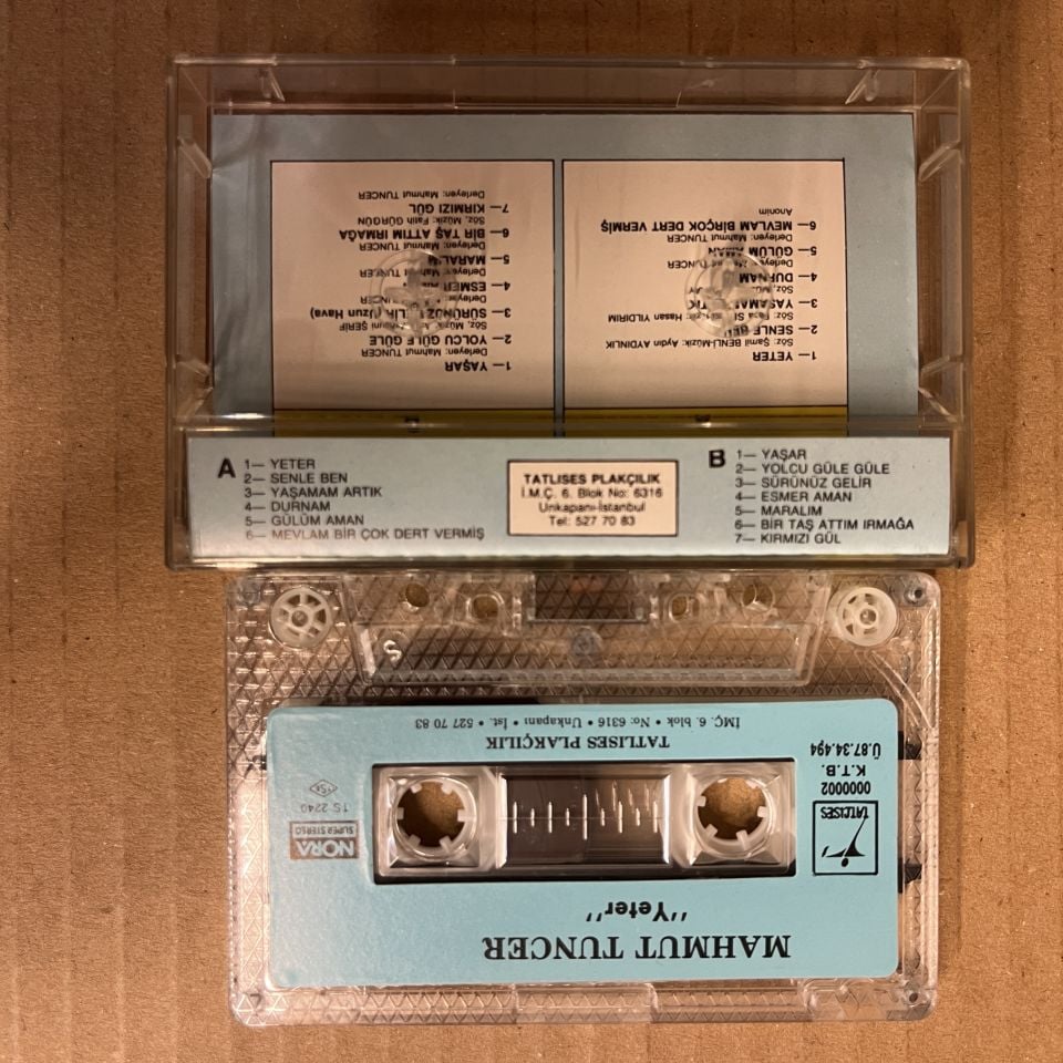 MAHMUT TUNCER - YETER (1987) - KASET 2.EL