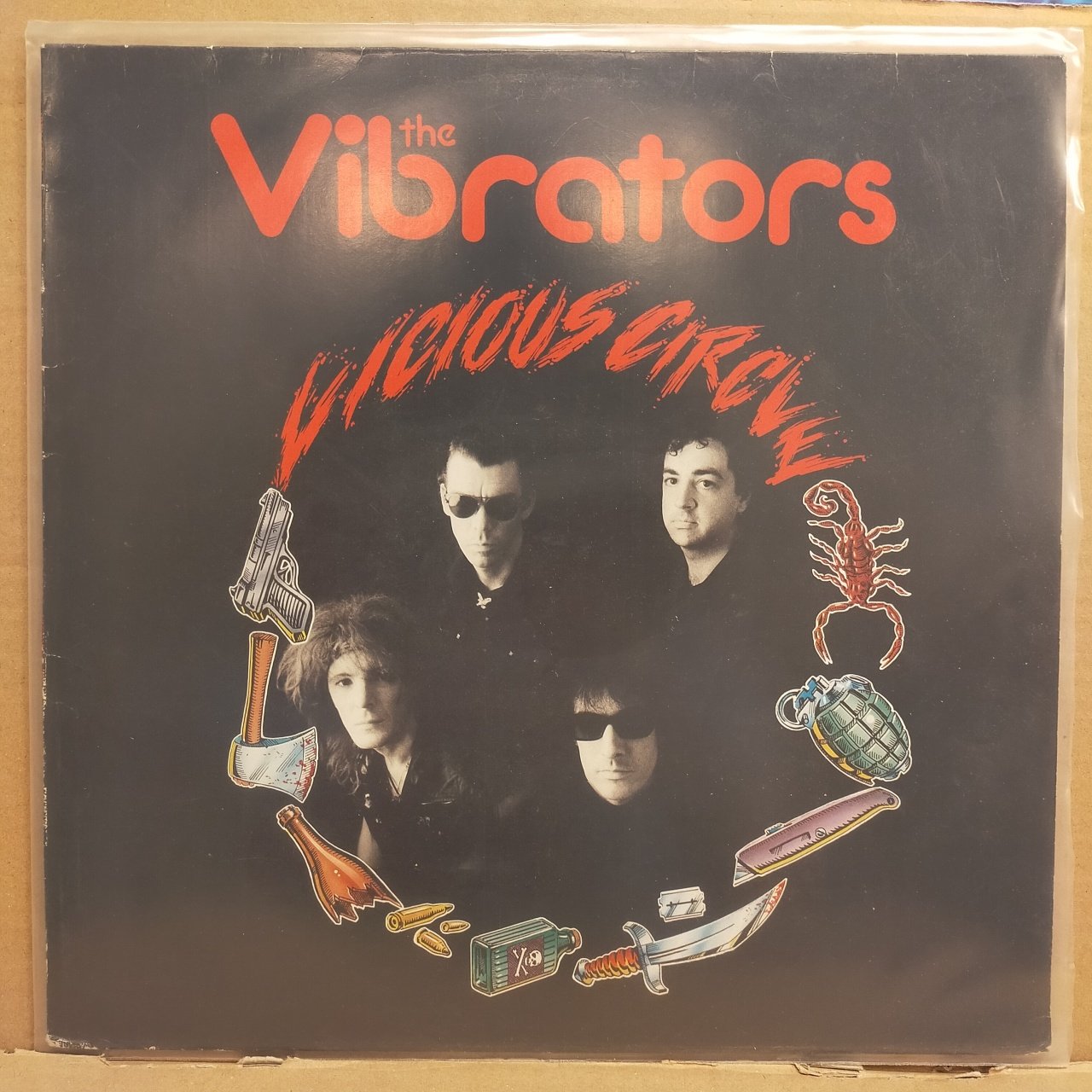 THE VIBRATORS – VICIOUS CIRCLE (1989) - LP 2.EL PLAK