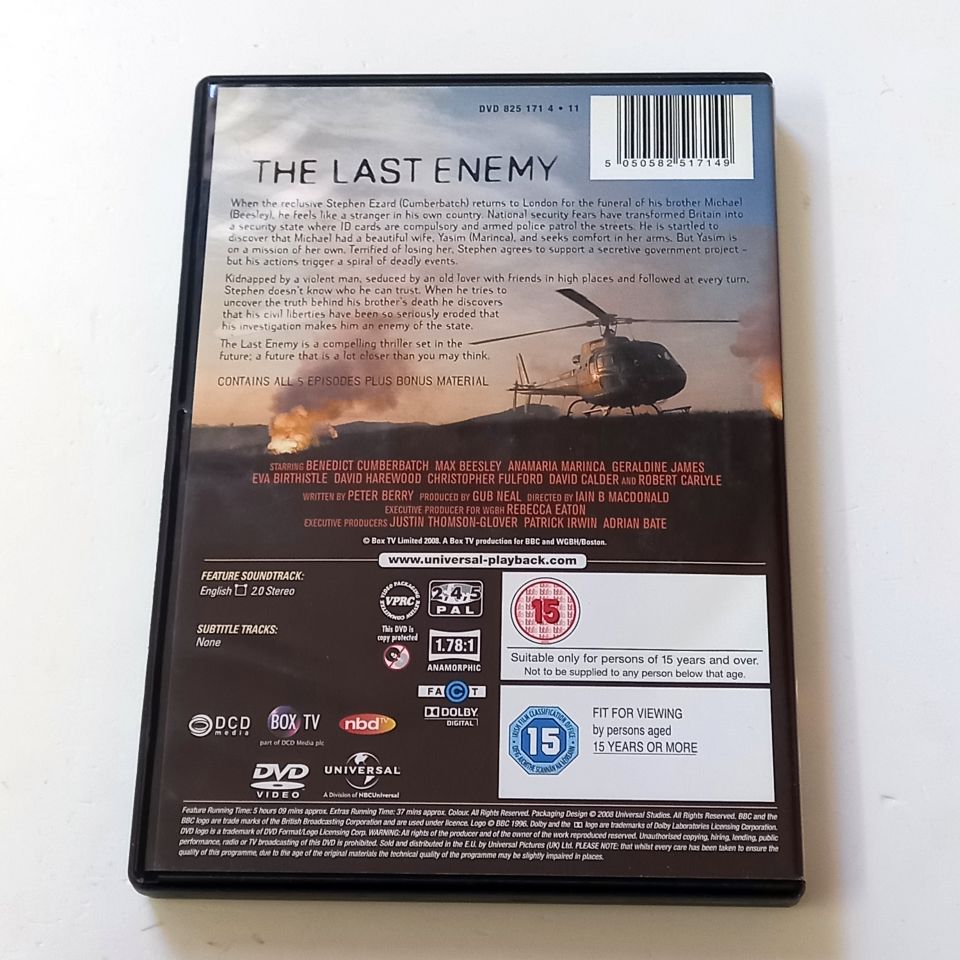 THE LAST ENEMY - BENEDICT CUMBERBATCH, ROBERT CARLYLE - DVD 2.EL TR ALTYAZI YOKTUR