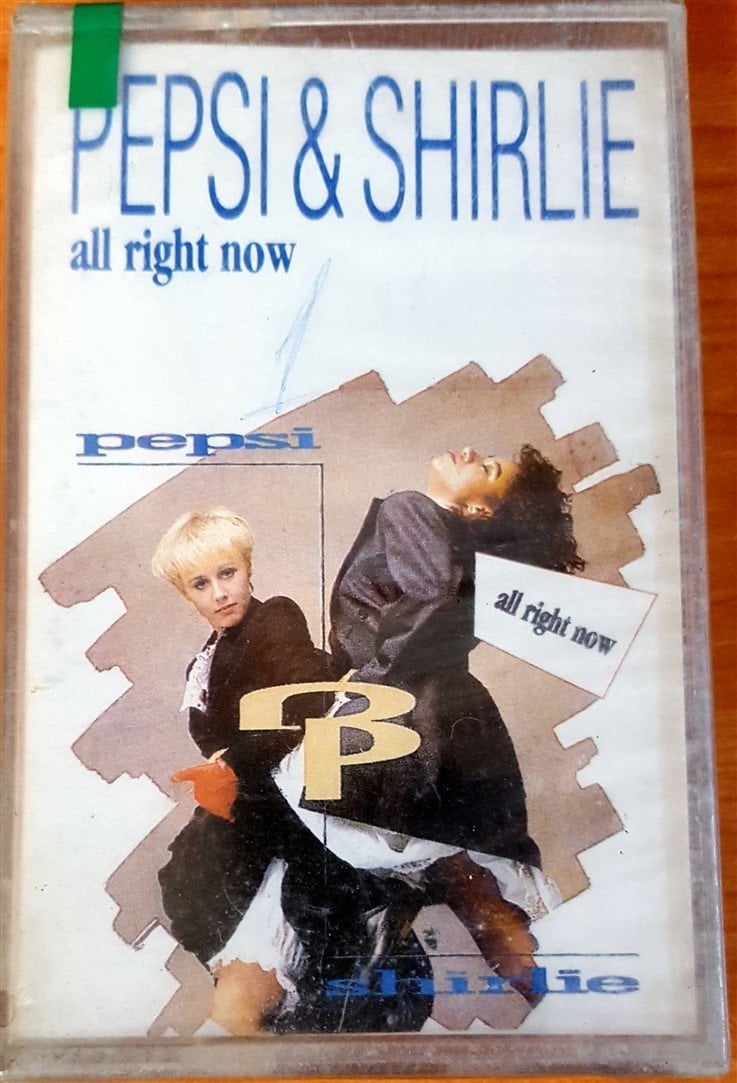 PEPSI & SHIRLIE - ALL RIGHT NOW (1987) YONCA CASSETTE MADE IN TURKEY ''NEW'' PAPER LABEL