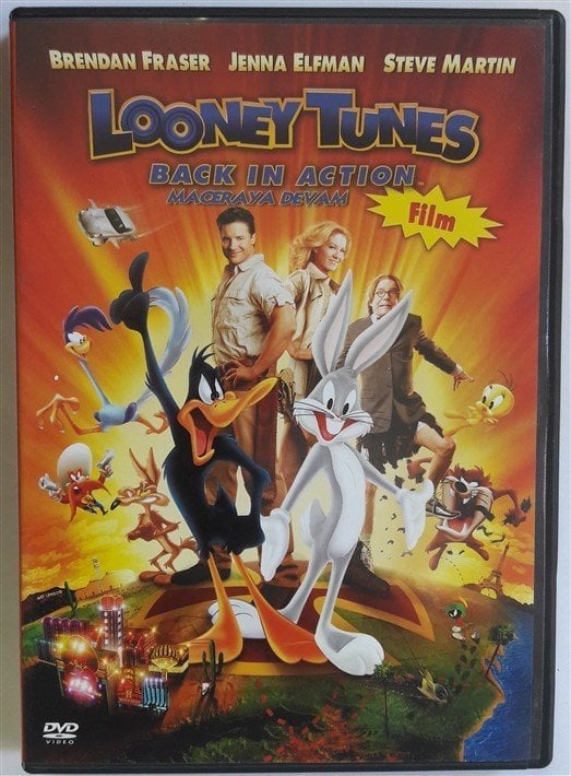 LOONEY TUNES BACK IN ACTION MACERAYA DEVAM - BRENDAN FRASER - STEVE MARTIN - DVD 2.EL