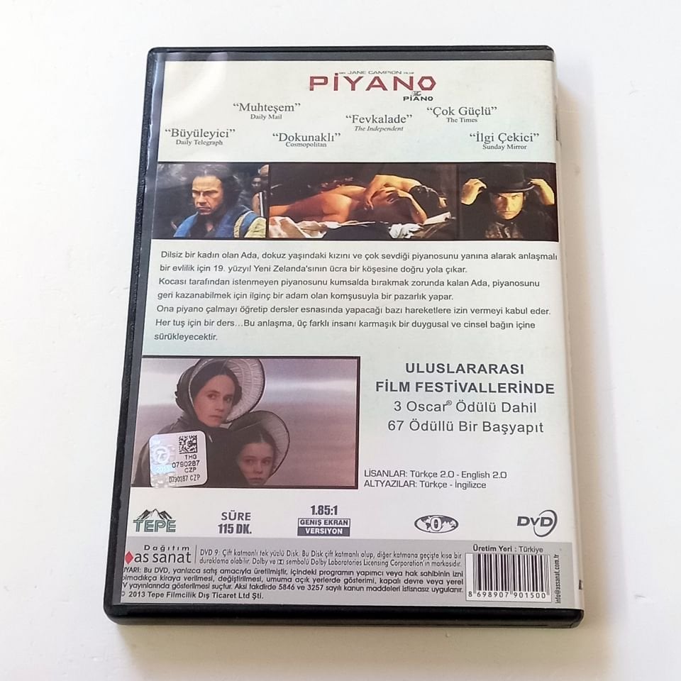PİYANO - THE PIANO - HOLLY HUNTER, HARVEY KEITEL, SAM NEILL, YÖN.: JANE CAMPION - DVD 2.EL
