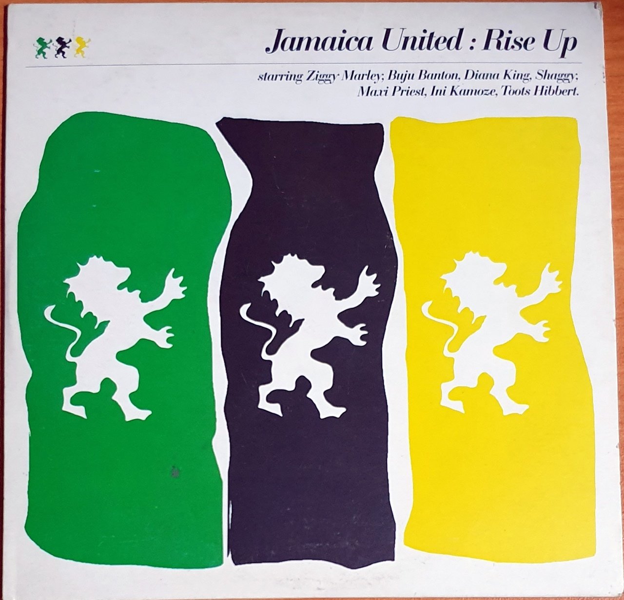 JAMAICA UNITED: RISE UP STARRING ZIGGY MARLEY, BUJU BANTON, DIANA KING, SHAGGY, MAXI PRIEST, INI KAMOZE, TOOTS HIBBERT (1998) - CD PROMO SINGLE 2.EL