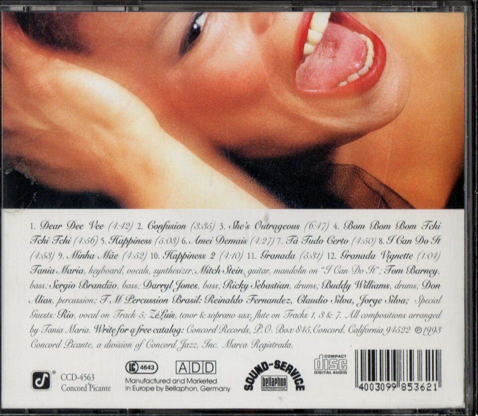 TANIA MARIA – OUTRAGEOUS (1993) - CD 2.EL