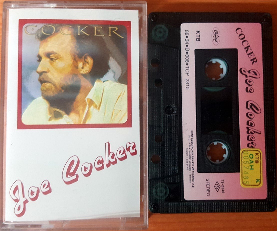 JOE COCKER - COCKER (1988) KENT CASSETTE MADE IN TURKEY ''USED'' PAPER LABEL
