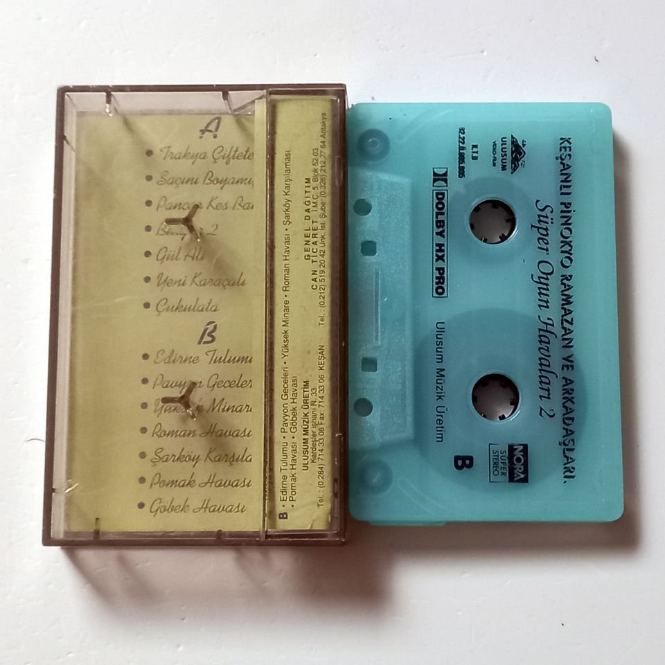 KEŞANLI PİNOKYO RAMAZAN VE ARKADAŞLARI - SÜPER OYUN HAVALARI 2 (1992) - KASET 2.EL