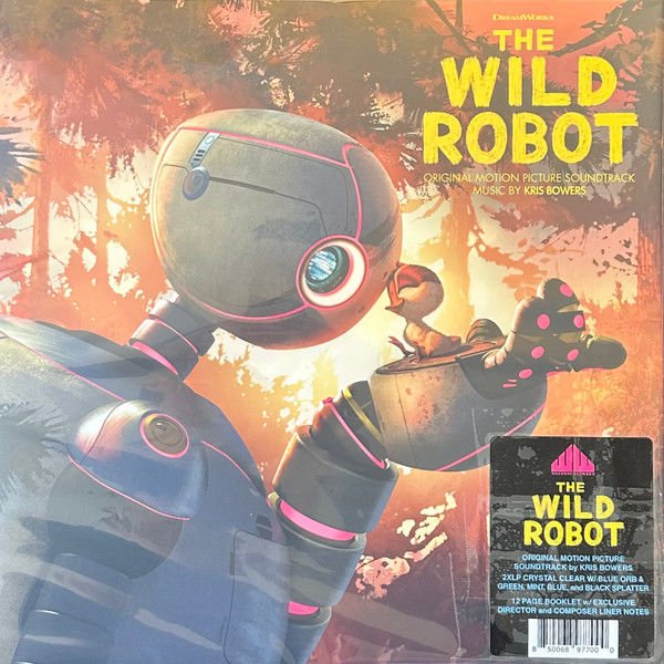 THE WILD ROBOT SOUNDTRACK KRIS BOWERS (2024) - CRYSTAL CLEAR W/BLUE ORB, GREEN, MINT, BLACK SPLATTER 2LP SIFIR PLAK