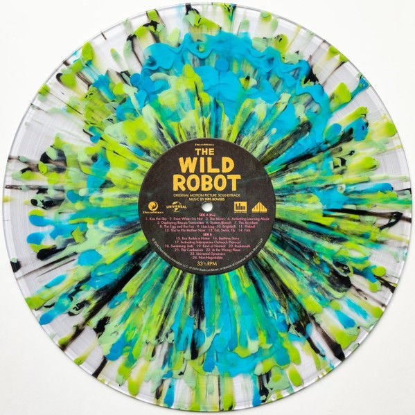 THE WILD ROBOT SOUNDTRACK KRIS BOWERS (2024) - CRYSTAL CLEAR W/BLUE ORB, GREEN, MINT, BLACK SPLATTER 2LP SIFIR PLAK