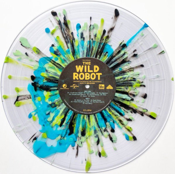 THE WILD ROBOT SOUNDTRACK KRIS BOWERS (2024) - CRYSTAL CLEAR W/BLUE ORB, GREEN, MINT, BLACK SPLATTER 2LP SIFIR PLAK