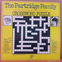 THE PARTRIDGE FAMILY - CROSSWORD PUZZLE - SHIRLEY JONES & DAVID CASSIDY - PLAK 2.EL