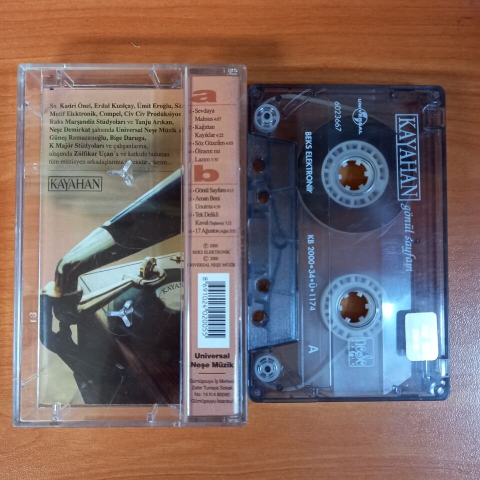 KAYAHAN - GÖNÜL SAYFAM (2000) - KASET 2.EL