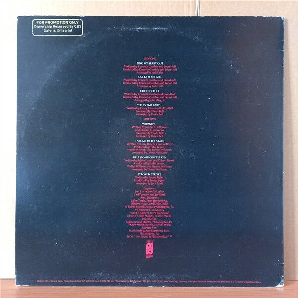 THE O'JAYS – SO FULL OF LOVE (1978) - LP 2.EL PLAK