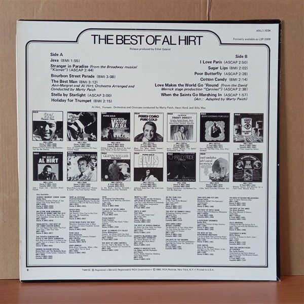 AL HIRT – THE BEST OF AL HIRT (1975) - LP 2.EL PLAK