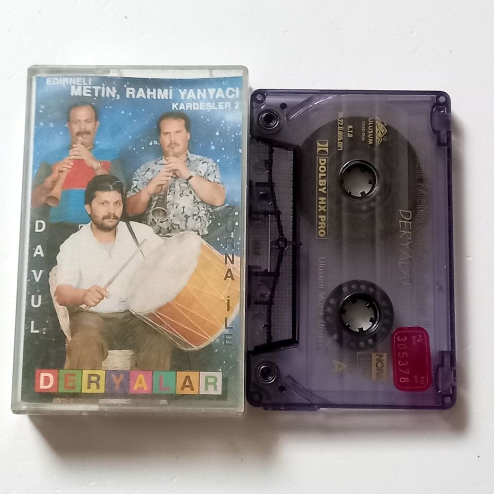 EDİRNELİ METİN, RAHMİ YANYACI KARDEŞLER 2 - DERYALAR (1995) - KASET 2.EL