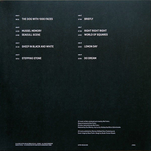 NILS FRAHM - MUSIC FOR ANIMALS (2022) - 4LP CONTEMPORARY CLASSICAL SIFIR PLAK