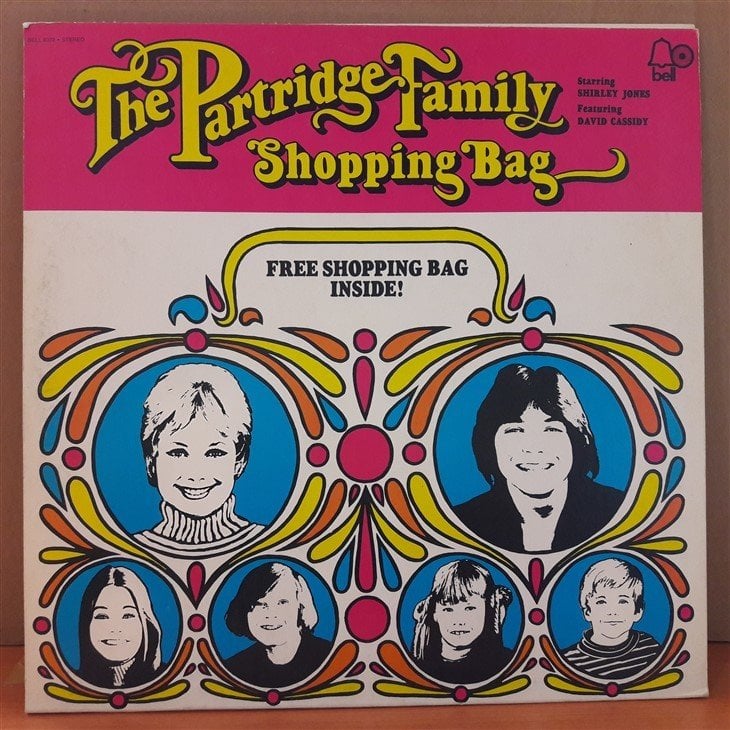 THE PARTRIDGE FAMILY - SHOPPING BAG - SHIRLEY JONES & DAVID CASSIDY (1972) - PLAK 2.EL