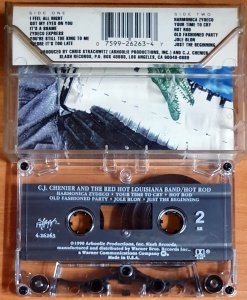 C.J. CHENIER AND THE RED HOT LOUISIANA BAND - HOT ROD (1990) - KASET MADE IN USA 2.EL