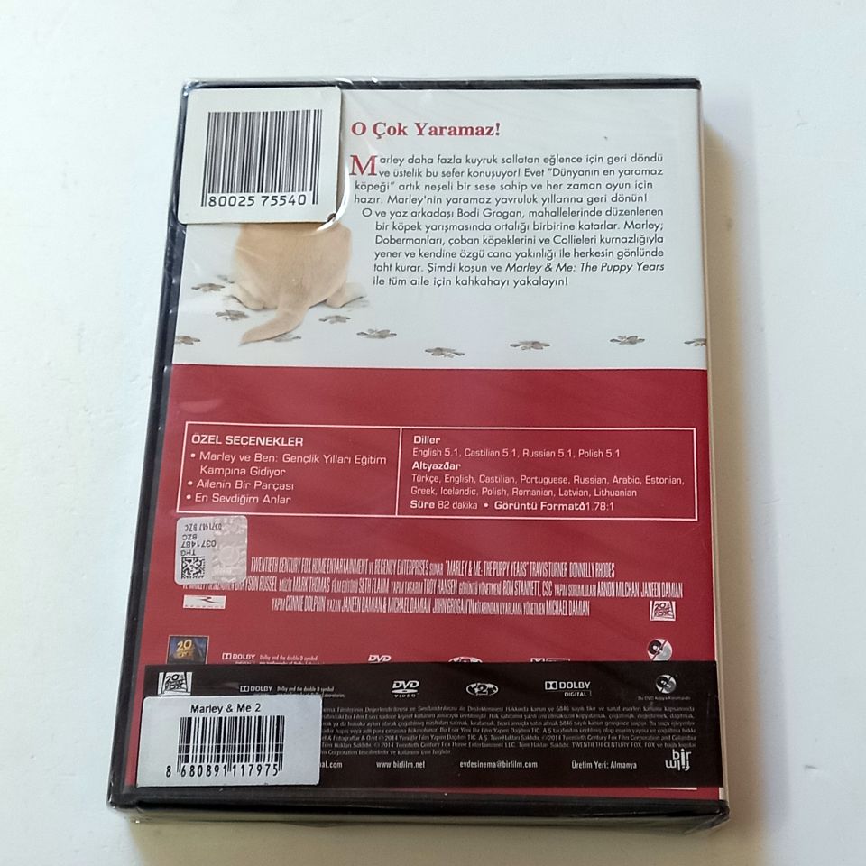 MARLEY VE BEN: GENÇLİK YILLARI - MARLEY AND ME: THE PUPPY YEARS - DVD 2. EL