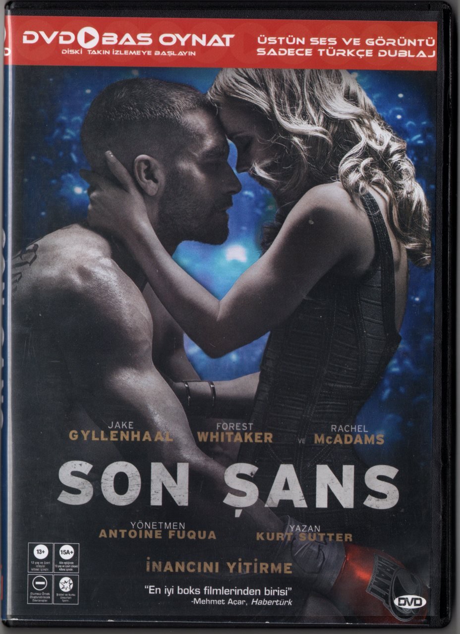 SON ŞANS - SOUTHPAW - JAKE GYLLENHAAL - RACHEL McADAMS - BAS OYNAT DVD 2.EL