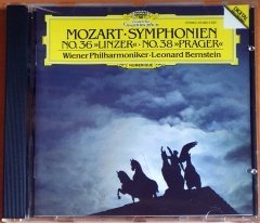 MOZART: SYMPHONIEN NR. 36  LINZER, NO. 38 PRAGER / WIENER PHILHARMONIKER, BERNSTEIN (1986) - CD DEUTSCHE GRAMMOPHON 2.EL
