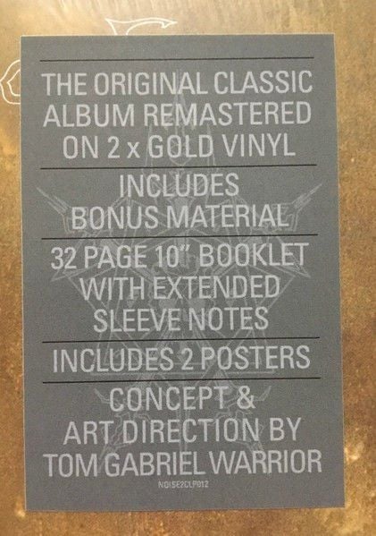 CELTIC FROST - INTO THE PANDEMONIUM (1987) - 2LP 2023 GOLD COLOURED EDITION SIFIR PLAK