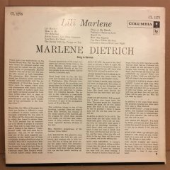 MARLENE DIETRICH - LILI MARLENE 2.EL PLAK