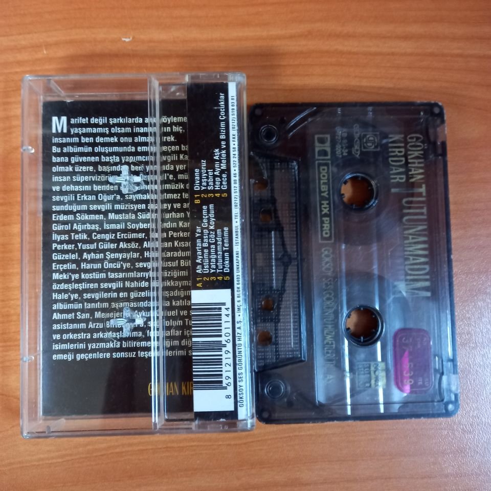 GÖKHAN KIRDAR - TUTUNAMADIM (1995) - KASET 2.EL
