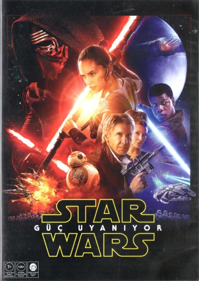 STAR WARS GÜÇ UYANIYOR - STAR WARS VII THE FORCE AWAKENS - DAISY RIDLEY - HARRISON FORD - J.J. ABRAMS - DVD AMBALAJINDA SIFIR
