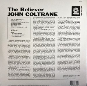 JOHN COLTRANE – THE BELIEVER (1964) - LP SIFIR PLAK