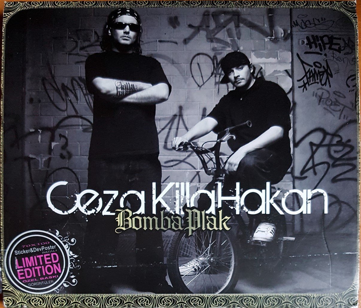 CEZA & KILLA HAKAN - BOMBA PLAK / LIMITED EDITION: STICKER + İMZALI POSTER CD 2.EL