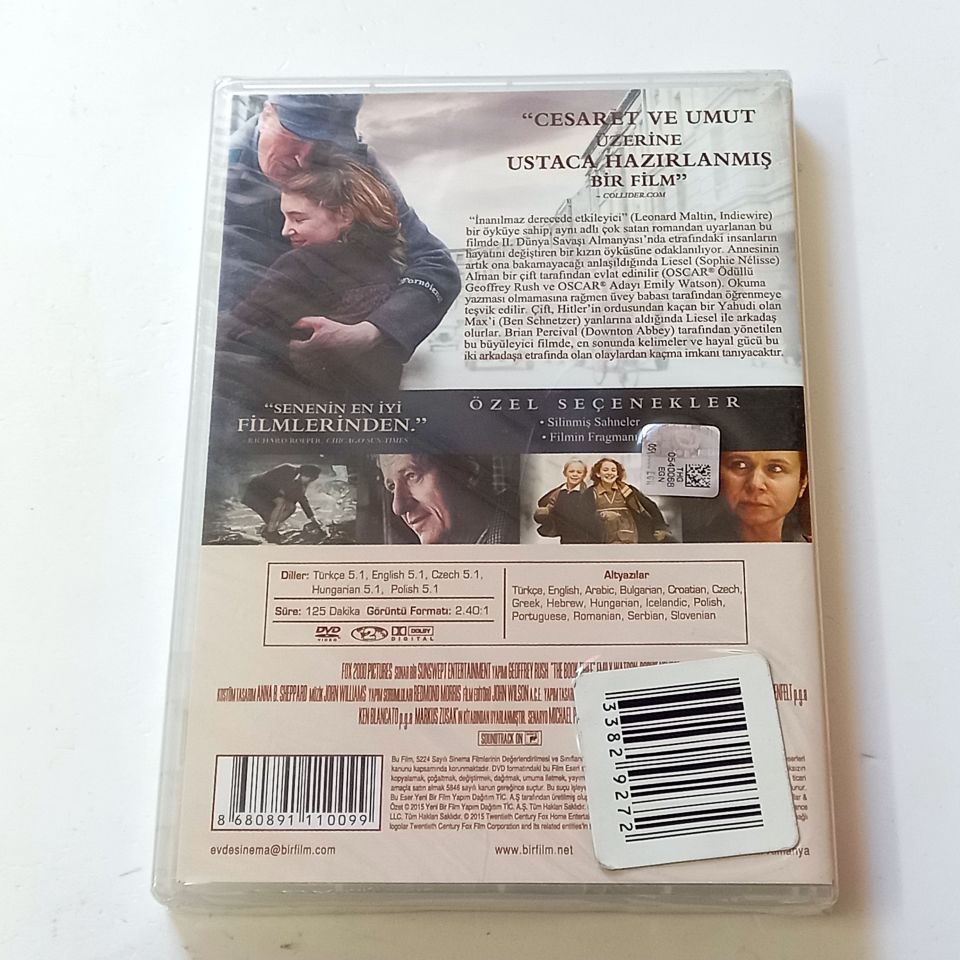 KİTAP HIRSIZI - THE BOOK THIEF - GEOFFREY RUSH, EMILY WATSON - DVD 2. EL