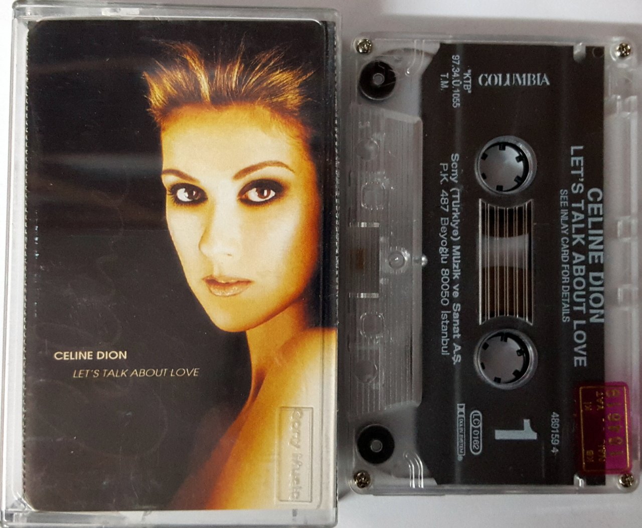 CELINE DION - LET'S TALK ABOUT LOVE (1997) SONY CASSETTE MADE IN TURKEY ''USED''