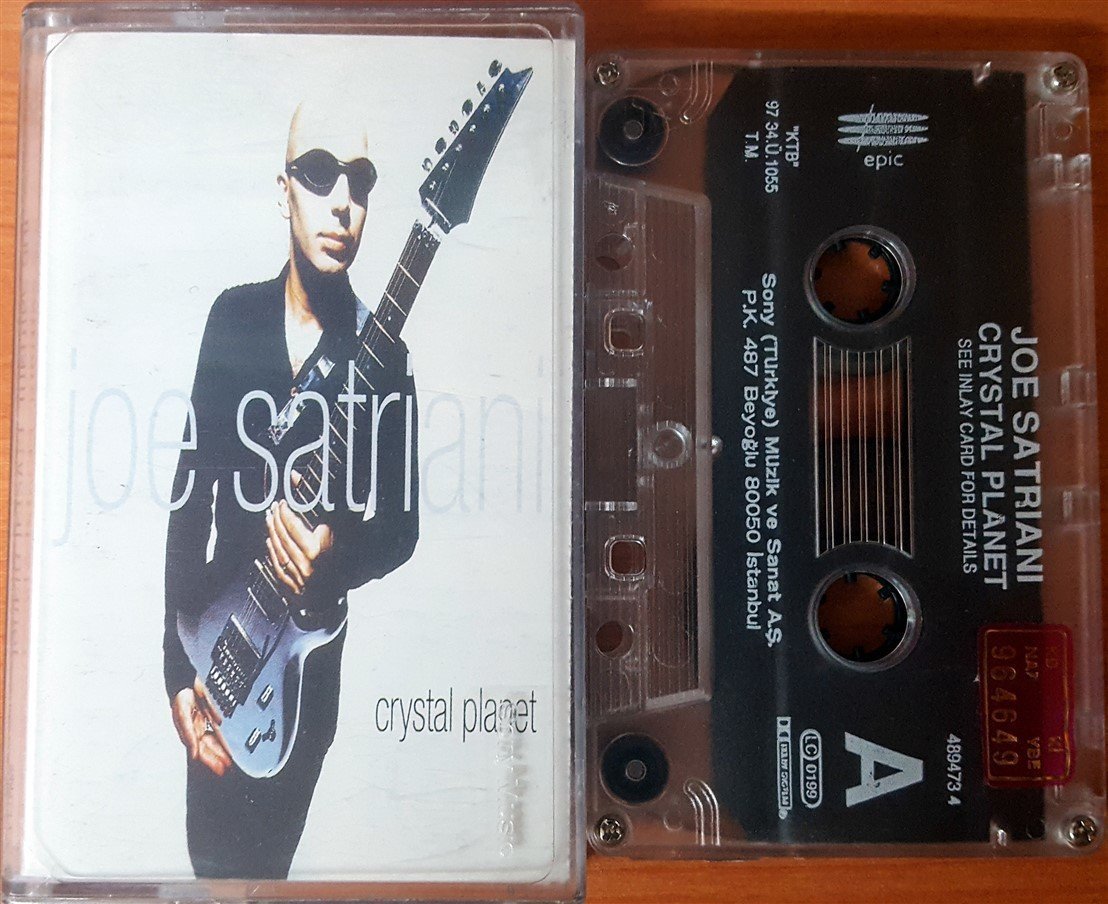 JOE SATRIANI - CRYSTAL PLANET (1997) SONY CASSETTE MADE IN TURKEY ''USED''