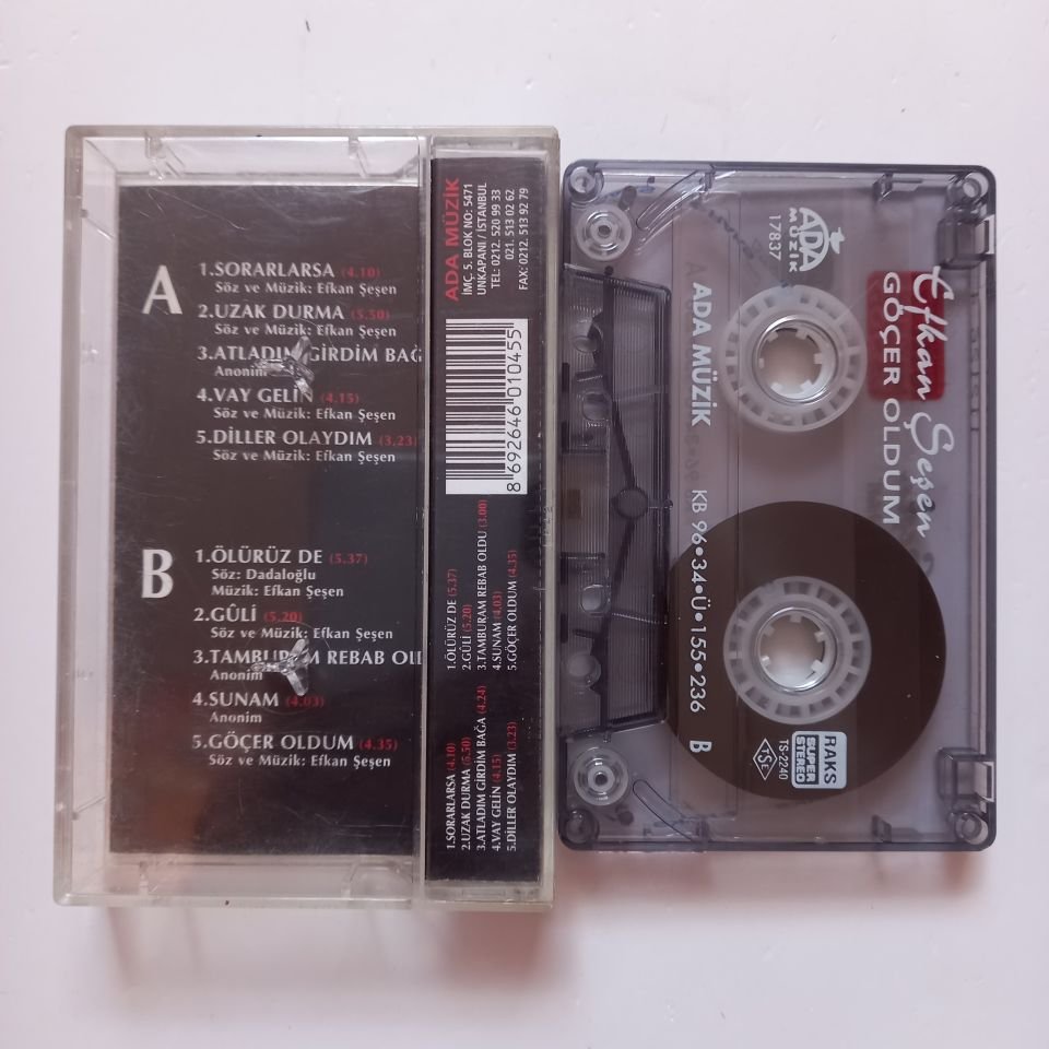 EFKAN ŞEŞEN - GÖÇER OLDUM (1996) - KASET 2.EL