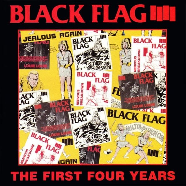 BLACK FLAG - THE FIRST FOUR YEARS (1983) - LP HARDCORE PUNK SIFIR PLAK
