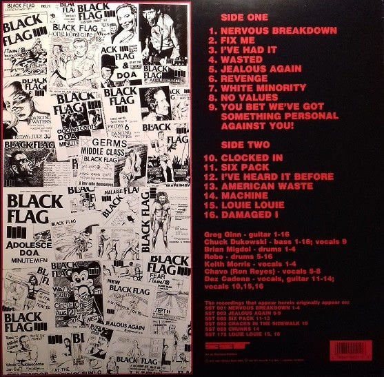 BLACK FLAG - THE FIRST FOUR YEARS (1983) - LP HARDCORE PUNK SIFIR PLAK