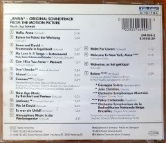 ANNA OST / SIGI SCHWAB (1988) TELDEC / MADE IN WEST GERMANY CD 2.EL