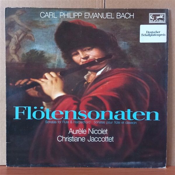 CARL PHILIPP EMANUEL BACH / FLÖTENSONATEN / AURELE NICOLET, CHRISTIANE JACCOTTET - LP 2.EL PLAK