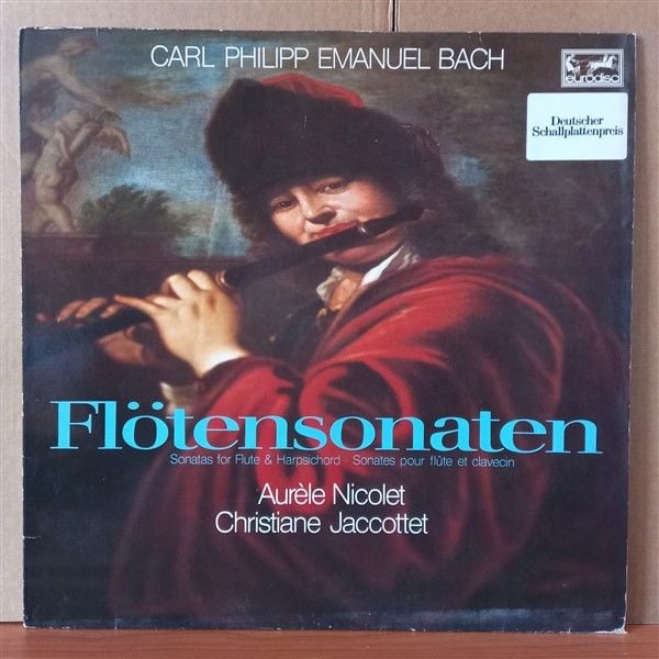 CARL PHILIPP EMANUEL BACH / FLÖTENSONATEN / AURELE NICOLET, CHRISTIANE JACCOTTET - LP 2.EL PLAK