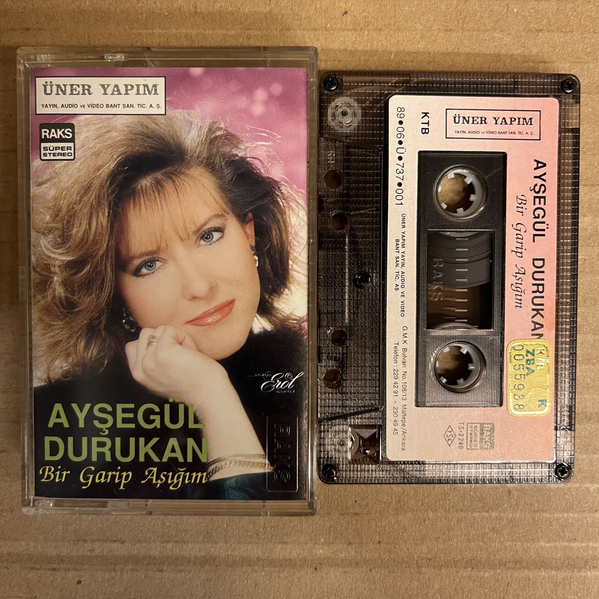 AYŞEGÜL DURUKAN - BİR GARİP AŞIĞIM (1989) - KASET 2.EL