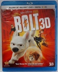 BOLT 3D - BLU-RAY3D+BLU-RAY+DVD+DIGITAL COPY 2.EL TR ALTYAZI YOKTUR 1. BÖLGE