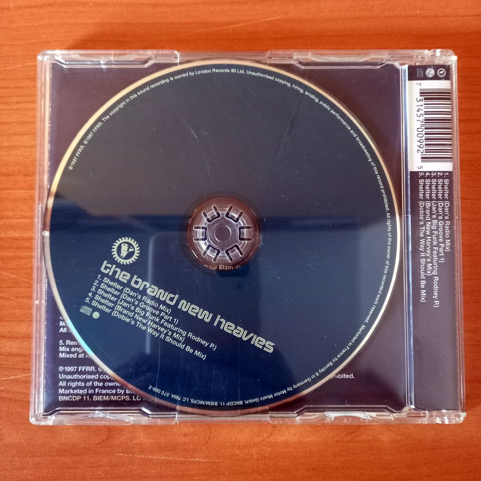 THE BRAND NEW HEAVIES – SHELTER (1997) - CD SINGLE 2.EL