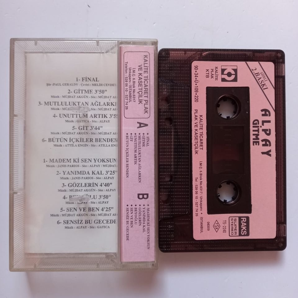 ALPAY - GİTME (1990) - KASET 2.EL