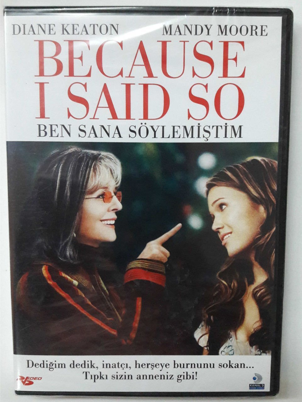BECAUSE I SAID SO - BEN SANA SÖYLEMİŞTİM - DIANE KEATON - MANDY MOORE - DVD SIFIR