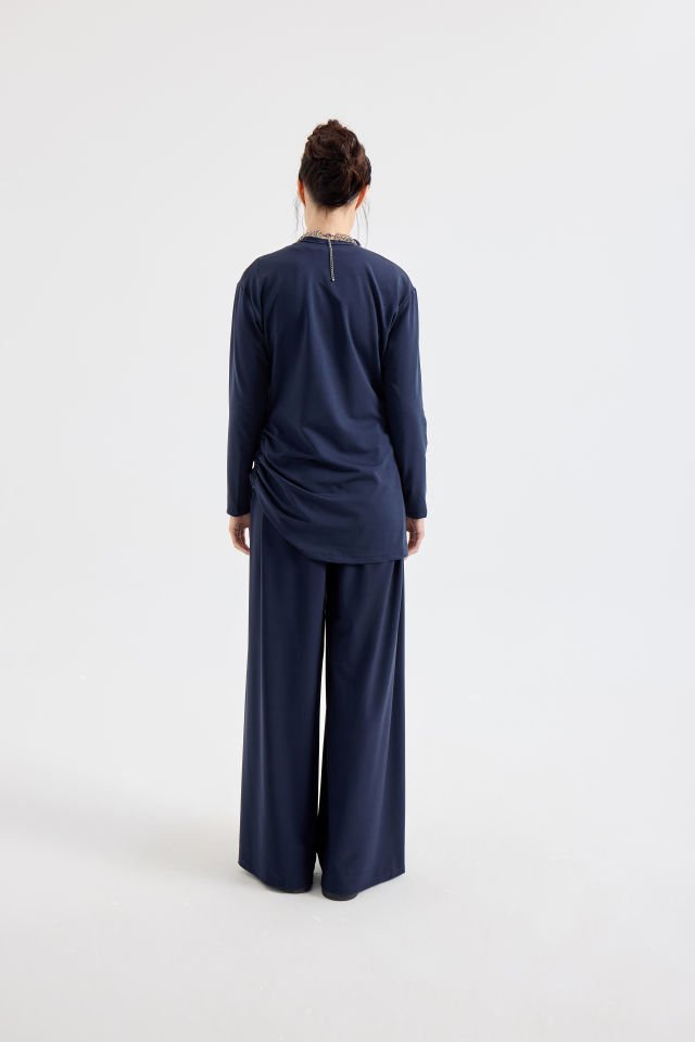 BÜZGÜLÜ TUNİK SALAŞ PANTALON TAKIM M