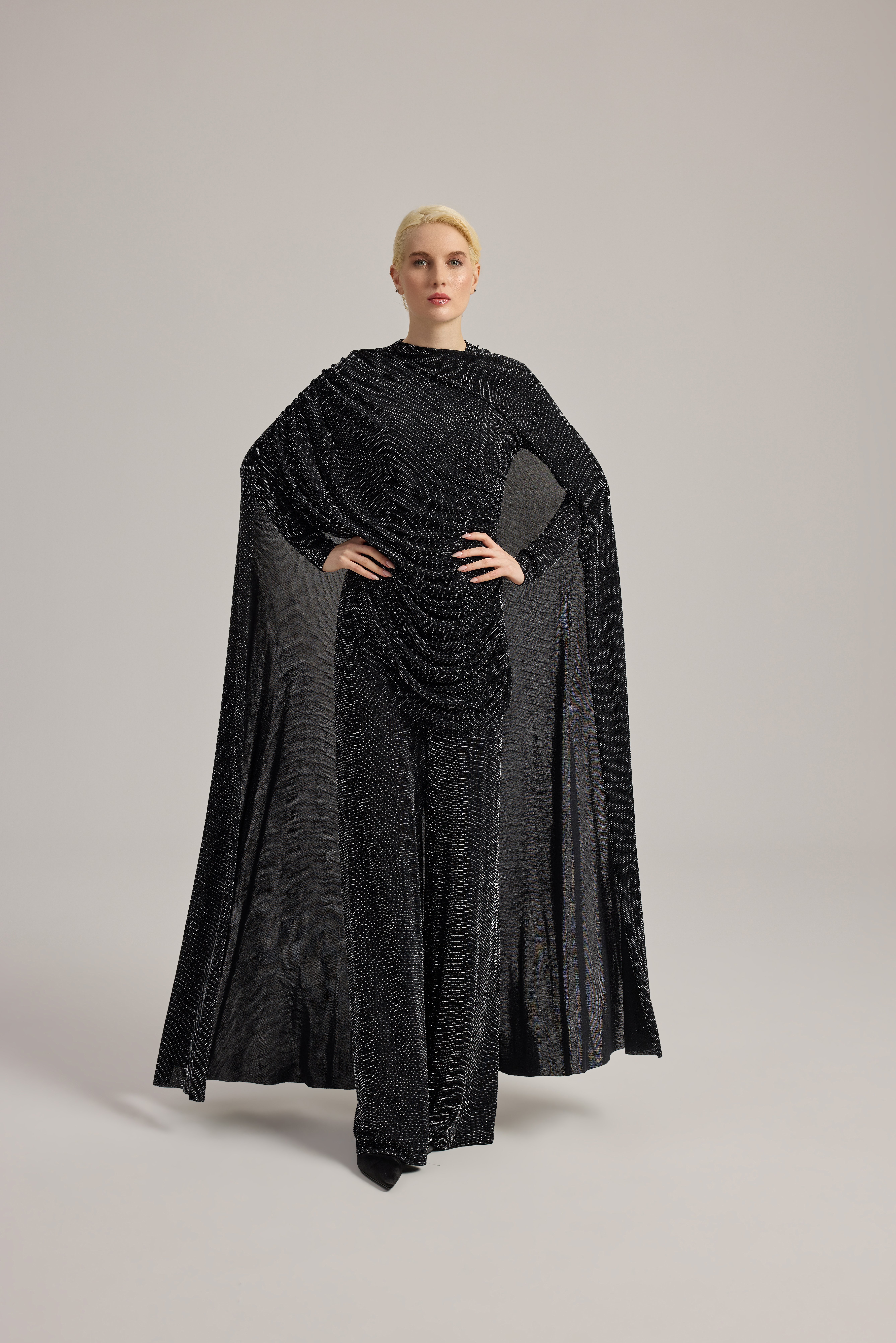 DRAPE DETAYLI TUNİK PANTALON TAKIM 44