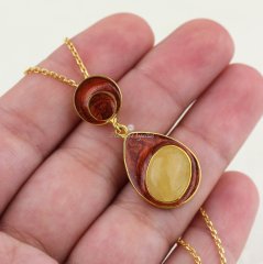 Mineli Sarı Kuvars Doğaltaşlı Gümüş Set