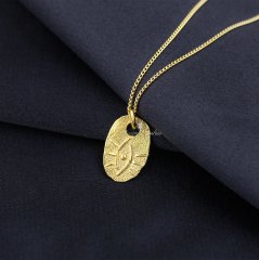 Göz Model Minimal Gümüş Kolye