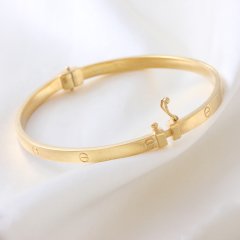 Cartier Model İnce Gümüş Kelepçe