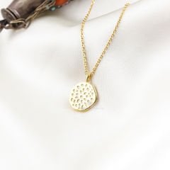 Minimal Mineli Gümüş Charm